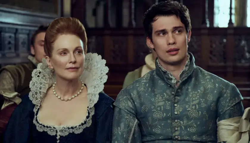 Mary i George w strojach z epoki, ona w perłach i koronkowym kołnierzu, on w ozdobnej kurtce.