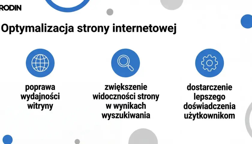 Optymalizacja co to znaczy? Poprawa wydajności, widoczności w wyszukiwarkach i lepsze doświadczenie użytkownika.