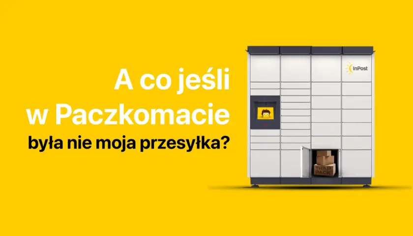 A co jeśli w Paczkomacie była nie moja przesyłka? Wizerunek Paczkomatu InPost z otwartą skrytką, w której widać paczki.