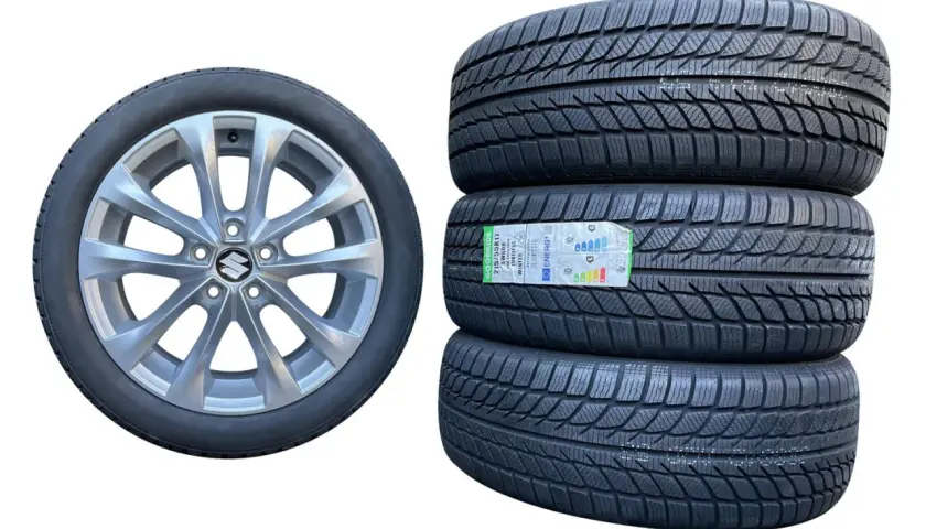 Felga Suzuki SX4 z oponami zimowymi. Rozmiar opon 215/55R17.