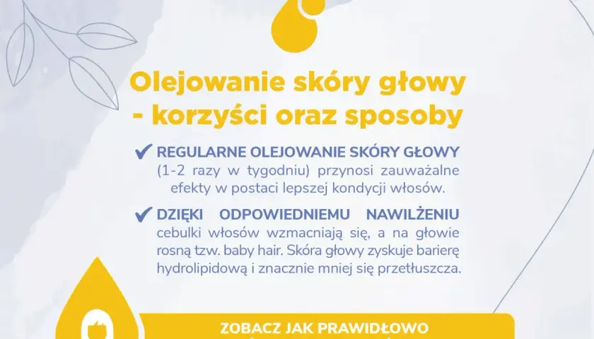 Olejowanie skóry głowy to klucz do zdrowych włosów. Regularne zabiegi nawilżają, wzmacniają cebulki i tworzą barierę ochronną.