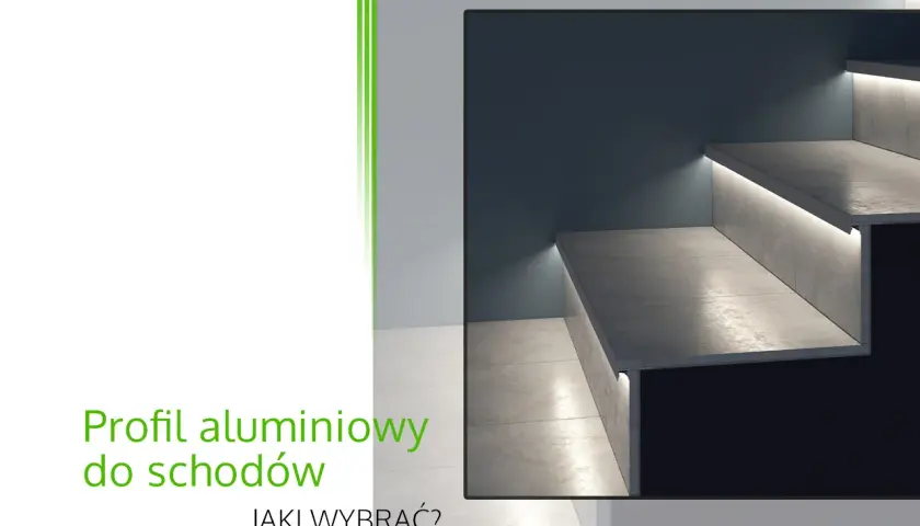 Nowoczesne schody z oświetleniem LED. Jaki profil na schody wybrać, by uzyskać taki efekt?