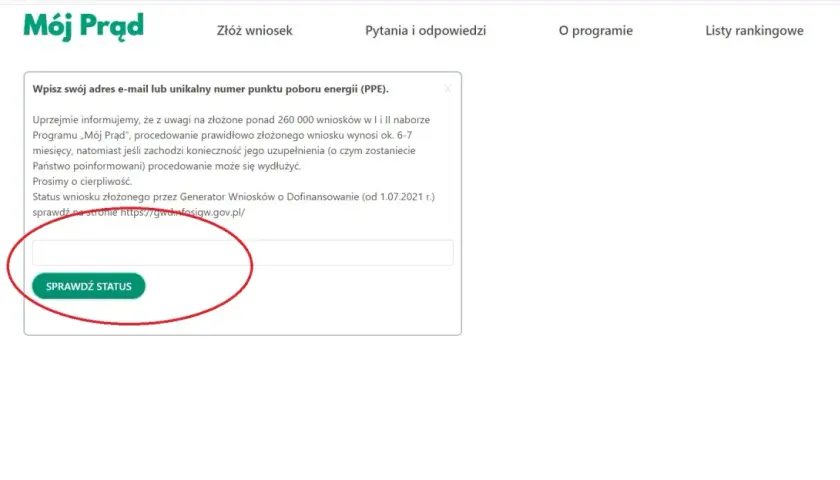 Mój Prąd 6.0: Sprawdź status wniosku Twój przewodnik krok po kroku.
