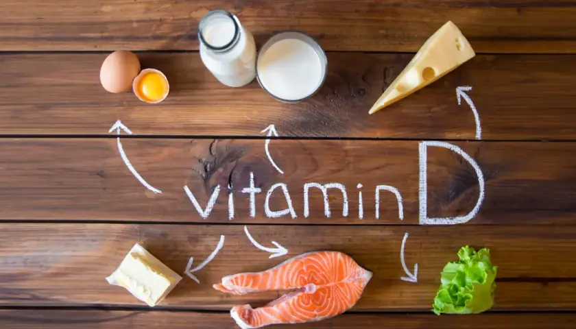 Vitamin D Quellen: Eier, Milch, Käse, Lachs, Butter, Salat. Eine Tabelle zur optimalen Tageszeit für die Einnahme von Vitaminen wäre hier hilfreich.