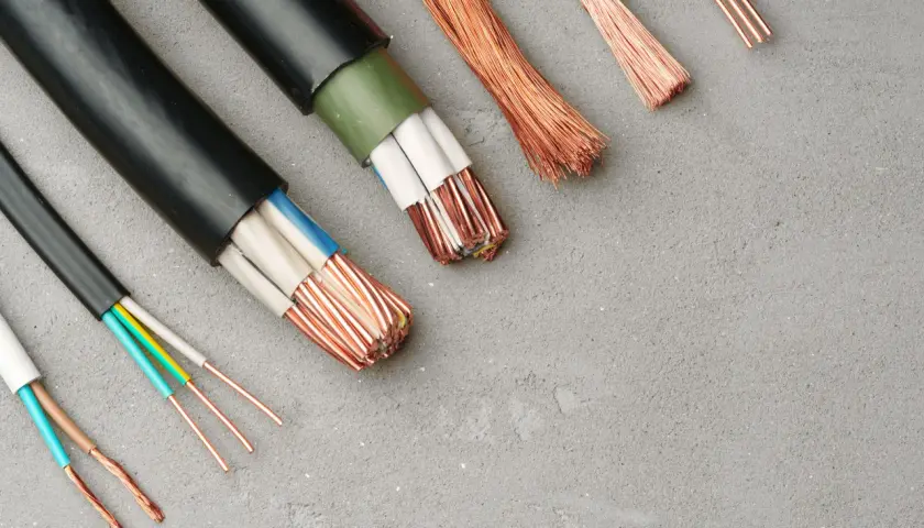 Przewody elektryczne z miedzi, różne grubości i izolacje. Hurtownia art. elektrycznych el kkow Kowal K.