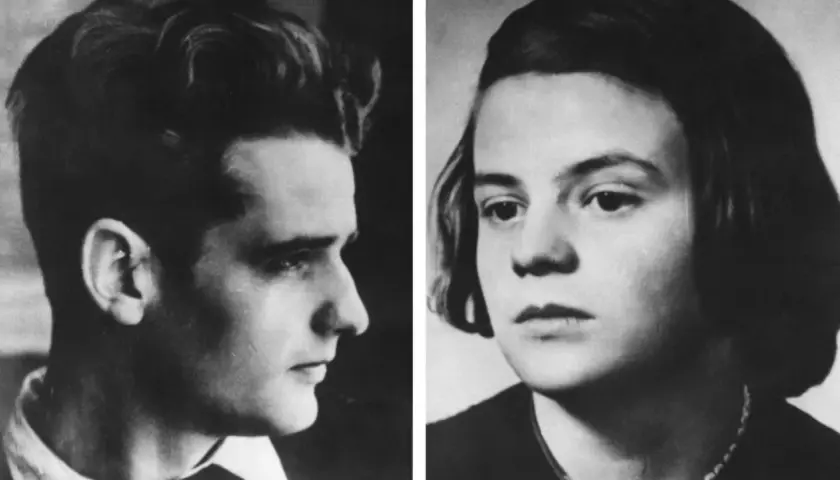 Porträts von Hans und Sophie Scholl. Sie fragten sich: wer war Sophie Scholl? Eine mutige Widerstandskämpferin.