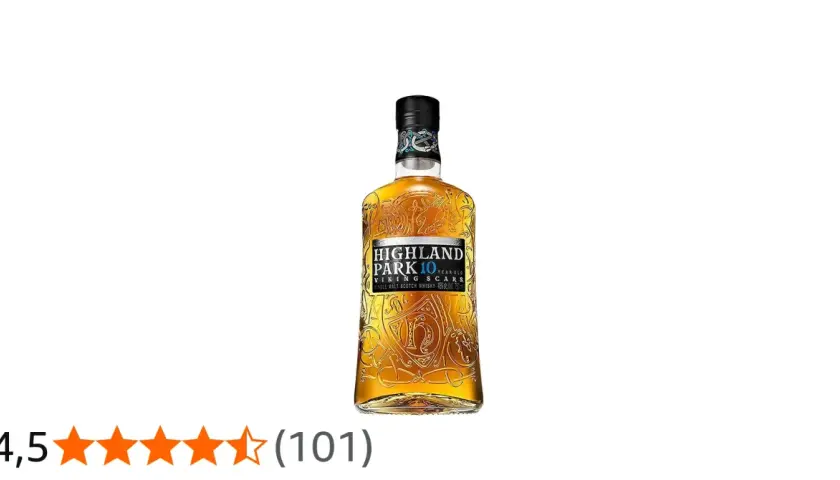 Bouteille de whisky Highland Park 10 ans d'âge, Viking Scars. 4,5 étoiles sur 101 avis.