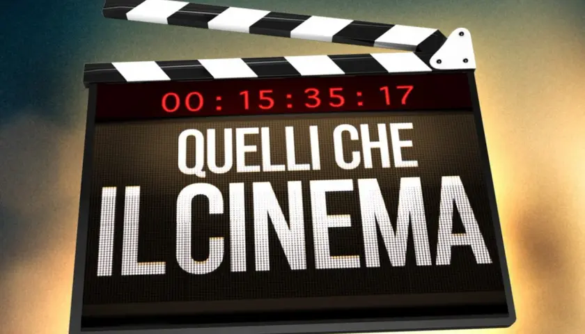 Ciak! La lavagna del cinema con il titolo "Quelli che il cinema" e un timer. Il suo significato è la passione per la settima arte.
