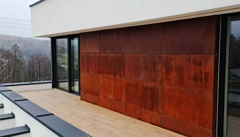 Panele z blachy corten: Wyjątkowe rozwiązanie dla nowoczesnej architektury