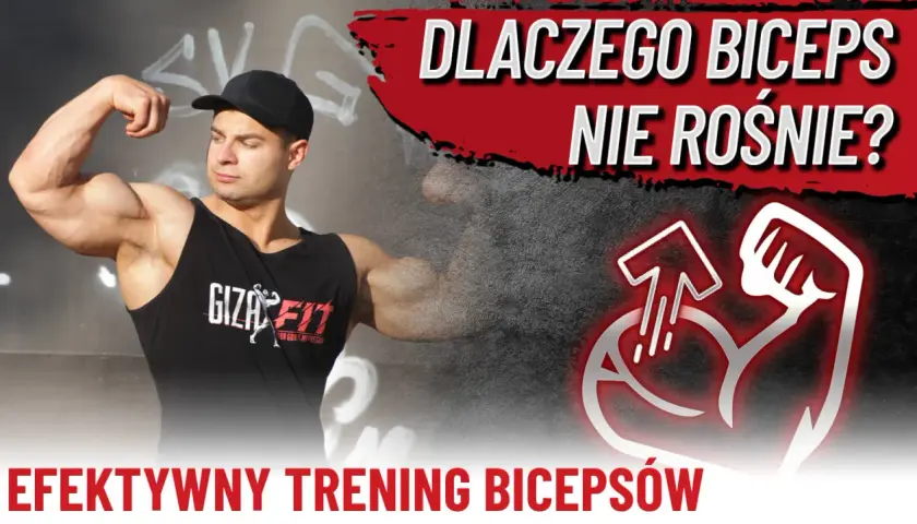 Mężczyzna prezentuje biceps, zastanawiając się, dlaczego ćwiczenia na mięsień ramienny nie przynoszą efektów. Efektywny trening bicepsów kluczem do sukcesu.