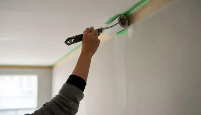 Jak malować styki ściany z sufitem? Perfekcyjna linia krok po kroku