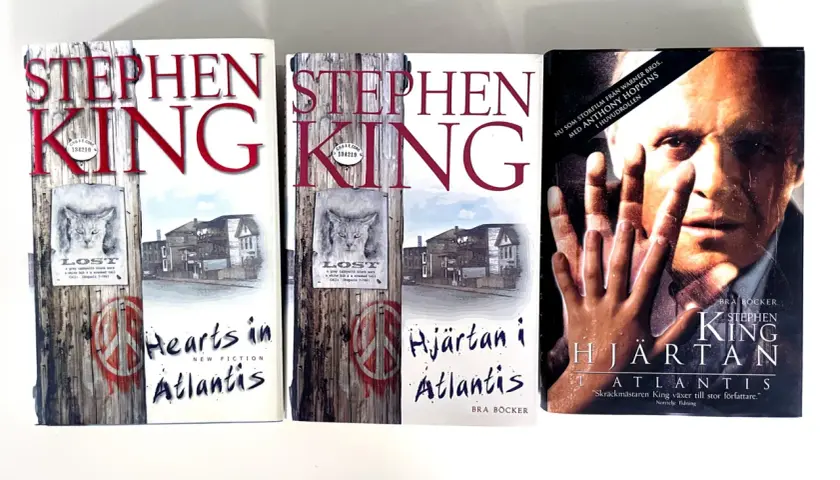 Tre böcker av Stephen King, "Hearts in Atlantis" och "Hjärtan i Atlantis", som får en att vilja vara lyrisk över hans berättarkonst.