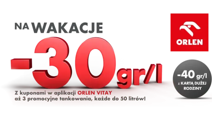 Do kiedy promocja na paliwo Orlen? Sprawdź, by nie stracić rabatu