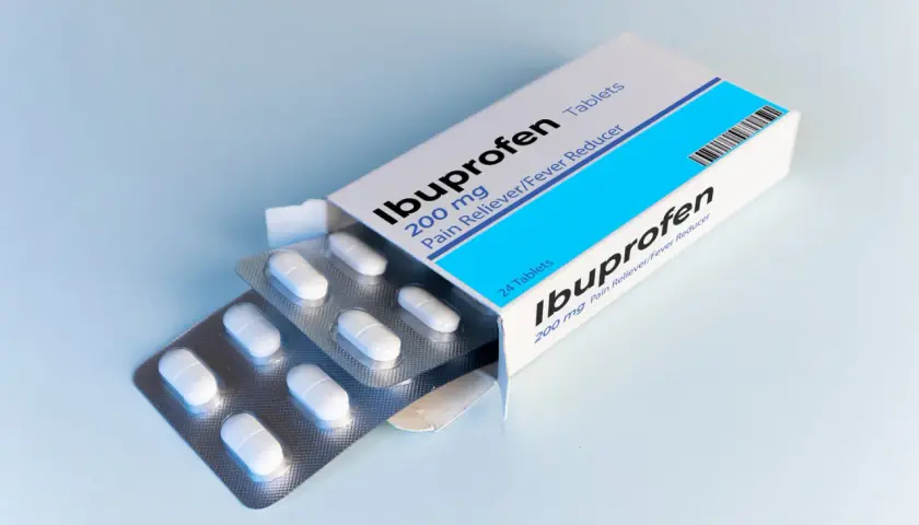 Ibuprofen 200 mg Tablettenpackung. Bei Schmerzen und Fieber entzündungshemmend. Die richtige Dosis ist wichtig.