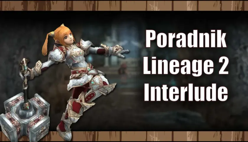 Postać z gry Lineage 2 Interlude z młotem bojowym.