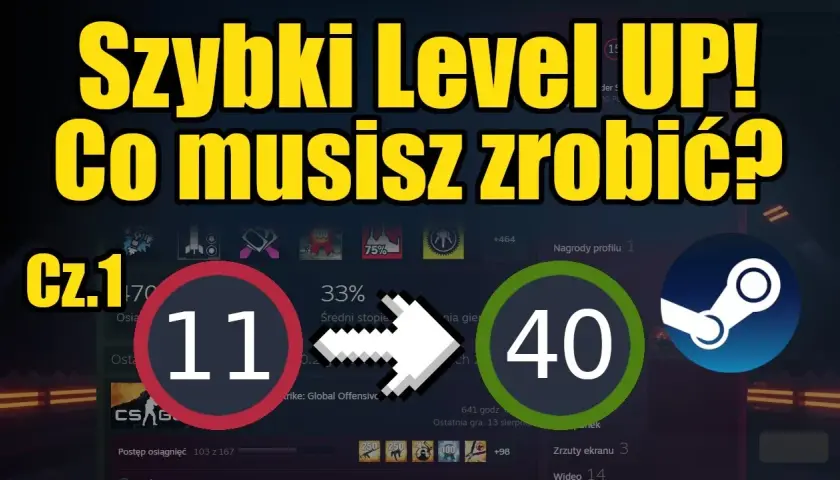 Jak szybko podwyższyć poziom Steam bez wydawania pieniędzy