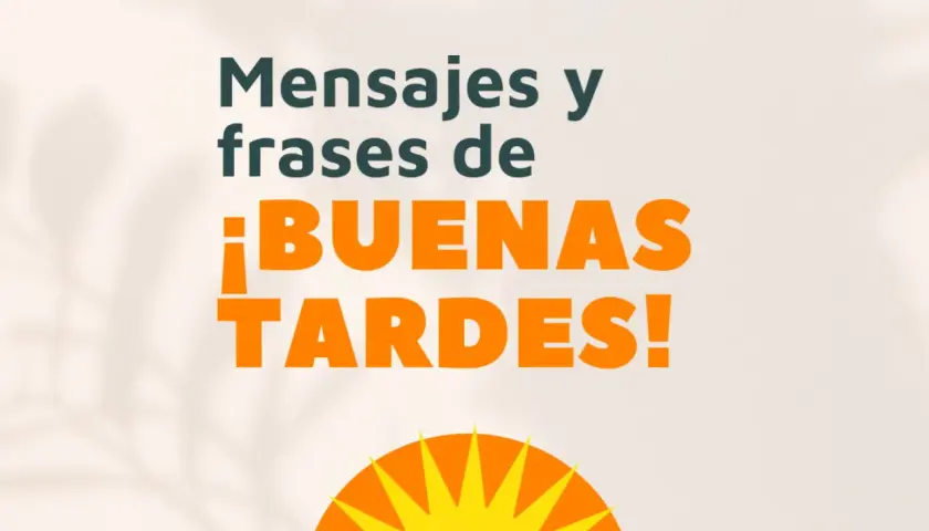 Mensajes y frases de ¡buenas tardes bonitas! Un sol brillante y sombras de hojas adornan este saludo.
