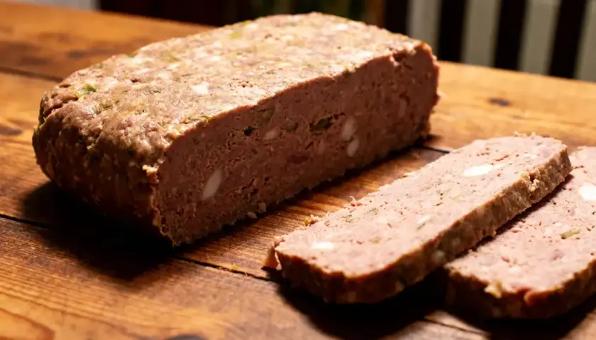 La terrine de sanglier de ma grand-mère, une recette traditionnelle savoureuse, est prête à être dégustée.