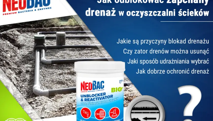 Zamulony drenaż w oczyszczalni: skuteczne sposoby udrażniania systemu