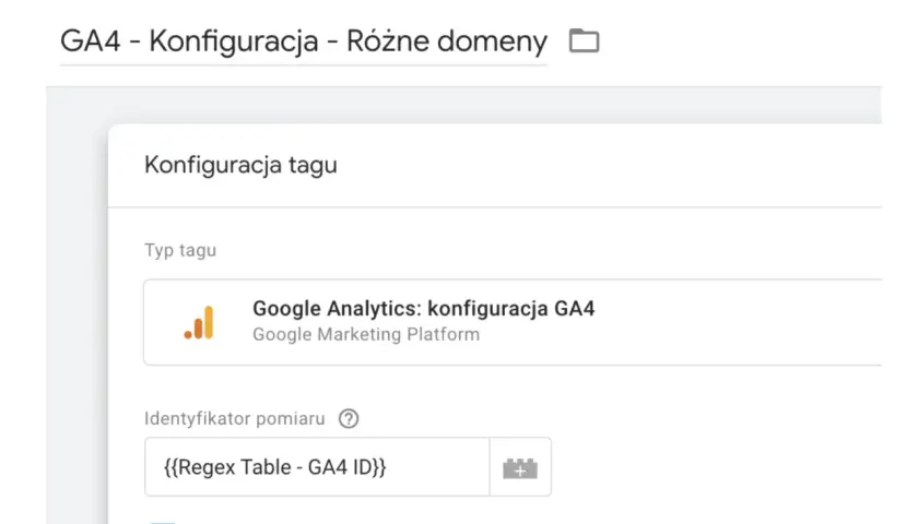 Konfiguracja tagu Google Analytics: konfiguracja GA4. Ustawienia do szkolenia GA4.