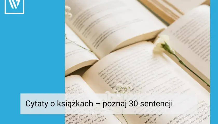 Otwarta książka z kwiatkiem na stronach, na tle innych książek.
