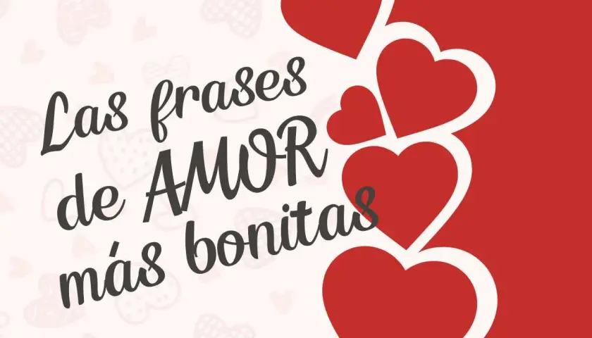 Las frases de AMOR más bonitas, como un saludo de buenas tardes bonitas, adornadas con corazones rojos.
