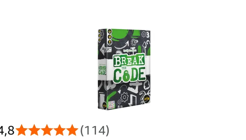 Brettspiel "Break the Code" von Jelly Jelly Games. Ein spannendes Spiel, bei dem man einen geheimen Code knacken muss.