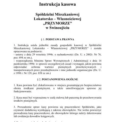 Czy instrukcja kasowa jest obowiązkowa? Poznaj kluczowe informacje