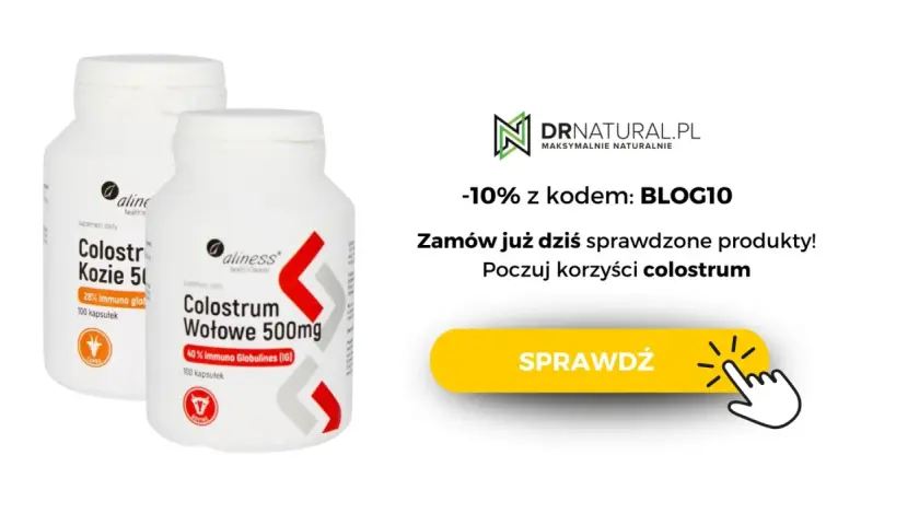 Dwa opakowania colostrum: kozie i wołowe. Dowiedz się, colostrum co to i poczuj korzyści! Zniżka -10% z kodem BLOG10.