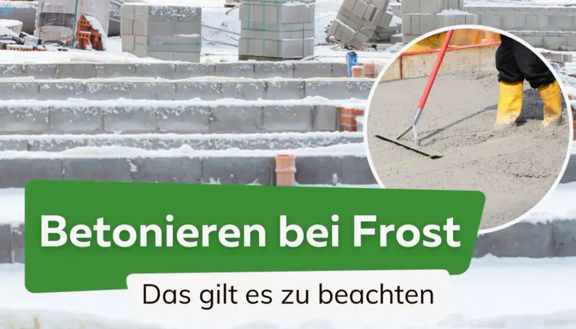 Betonieren bei Frost: Was ist zu beachten? Die Frage "bis wieviel Grad kann man betonieren" ist hier zentral. Bauarbeiten im Winter erfordern besondere Vorsicht.