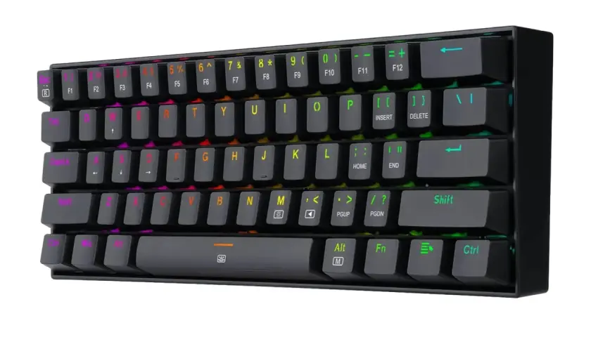 Kompaktowa klawiatura gamingowa z podświetleniem RGB, idealna do 300 zł.