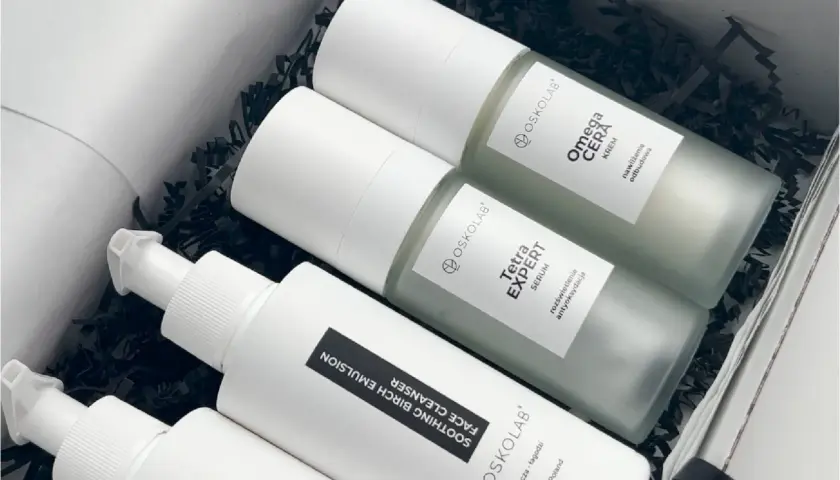 Zestaw kosmetyków Oskolab: krem Omega Cera i serum Tetra Expert. Zastanawiasz się, najpierw tonik czy serum? Ten zestaw to idealny początek pielęgnacji.