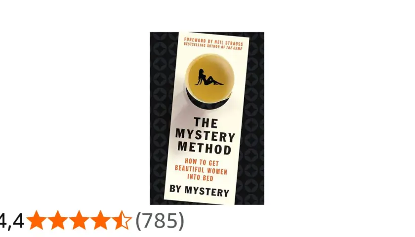 Okładka książki "The Mystery Method" z sylwetką kobiety. To poradnik, który obiecuje odkryć tajemnice pua.