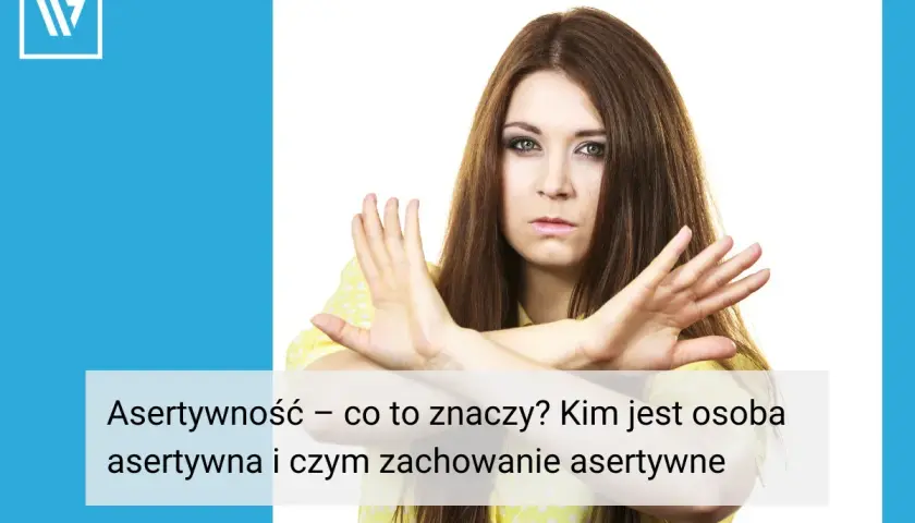 Kobieta z gestem "stop" pokazuje, co to jest egoizm. Asertywność to nie egoizm, to umiejętność stawiania granic.