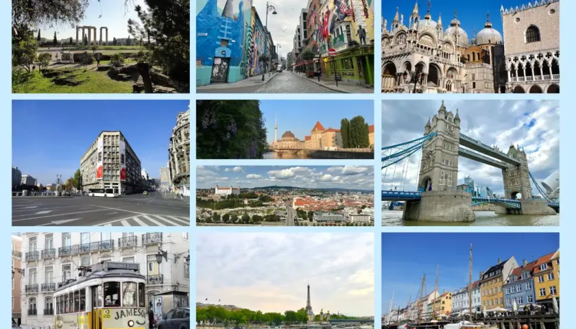 Europas teuerste Städte: Athen, Dublin, Venedig, Berlin, London, Lissabon, Bratislava, Paris und Kopenhagen.