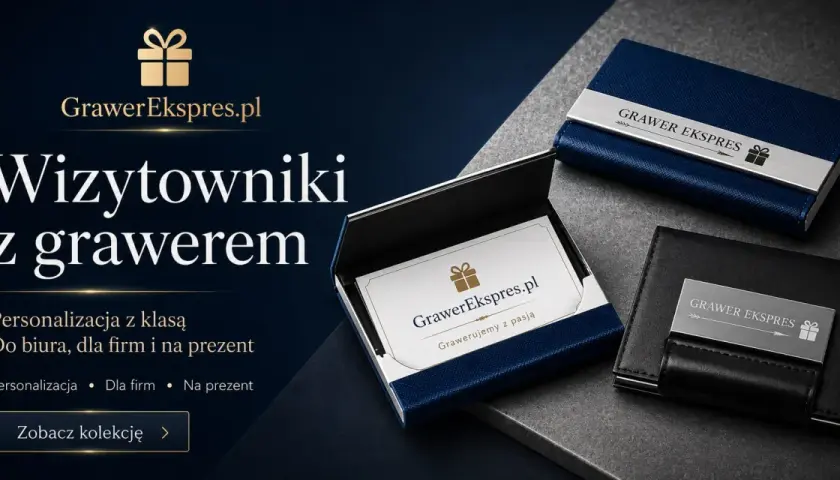 Eleganckie wizytowniki z grawerem, idealne na prezent. Dowiedz się, co to monogram i jak spersonalizować swój wizytownik.
