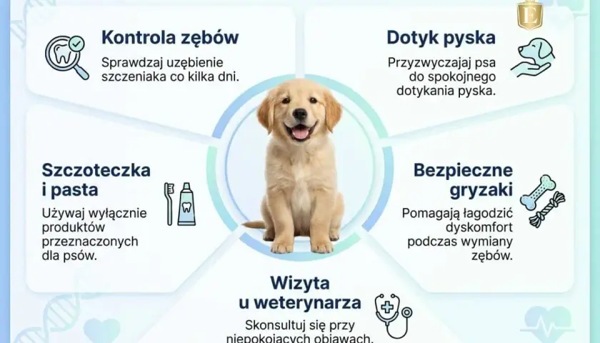 Szczeniak z uśmiechem. Dowiedz się, czy psy mają mleczaki, jak dbać o ich zęby i kiedy wizyta u weterynarza jest konieczna.