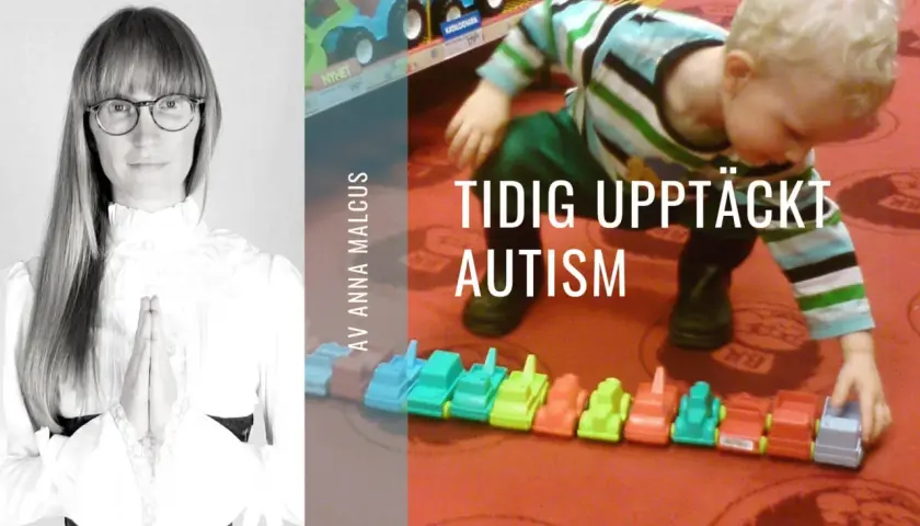 Tidig upptäckt av autism hos barn kan ge bättre förutsättningar. Bilden visar en kvinna och ett barn som leker med bilar.
