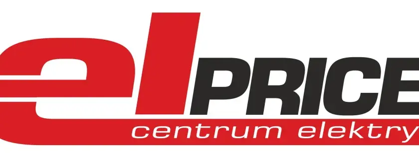 Logo hurtowni elektrycznej marki elprice.pl. Czerwony wtyk elektryczny i napis "elPRICE.PL" oraz "centrum elektryczne".