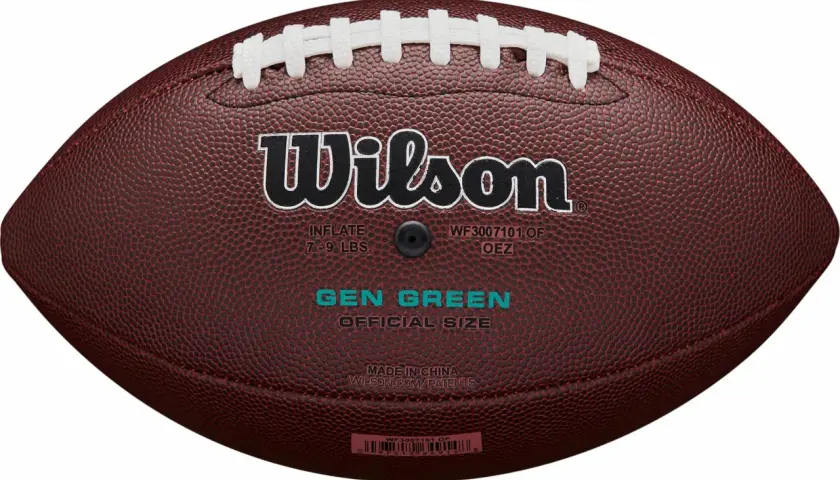 Piłka do footballu amerykańskiego Wilson, oficjalny rozmiar, idealna do gry w "Gen Green".