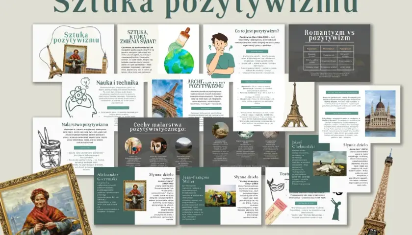 Pozytywizm (lata 1864-1890) - filozofia i sztuka skupiona na nauce, technice i codzienności.