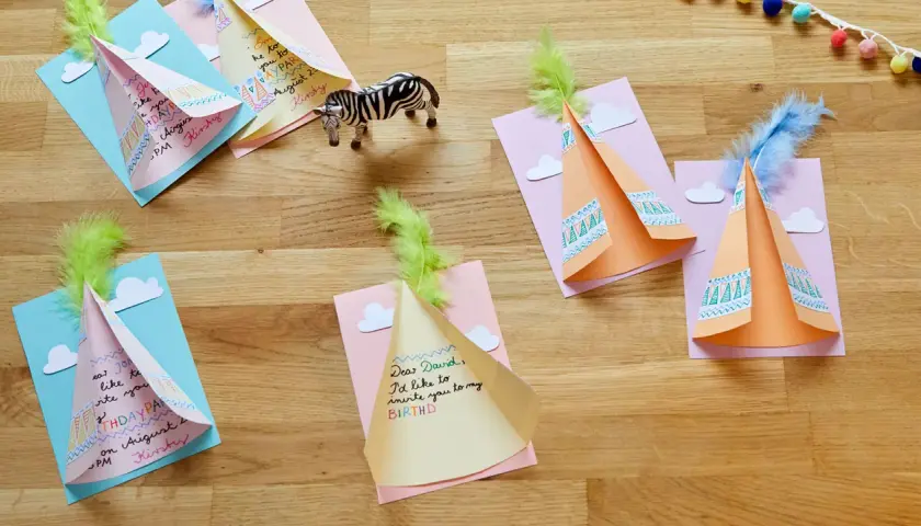 Zaproszenia urodzinowe dla dziewczynki: DIY, szablony, krok po kroku!
