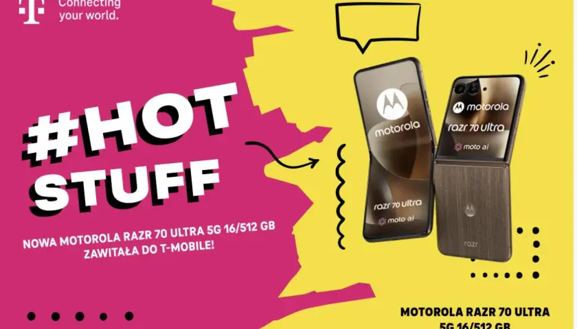 Nowy flagowiec motoroli, RAZR 70 Ultra 5G, w T-Mobile. #HOT STUFF!