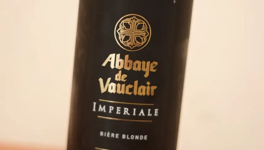 Bière blonde Impériale de l'Abbaye de Vauclair. Un avis sur cette bière blonde.