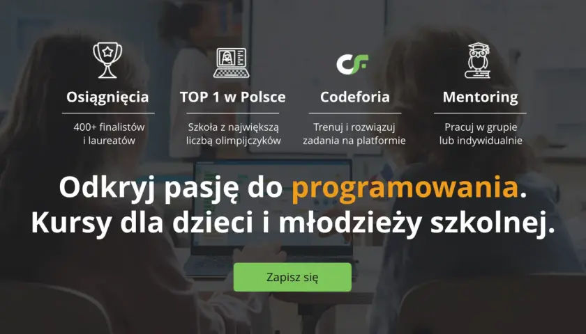 Zajęcia z programowania dla młodzieży w Warszawie - wybierz najlepsze kursy