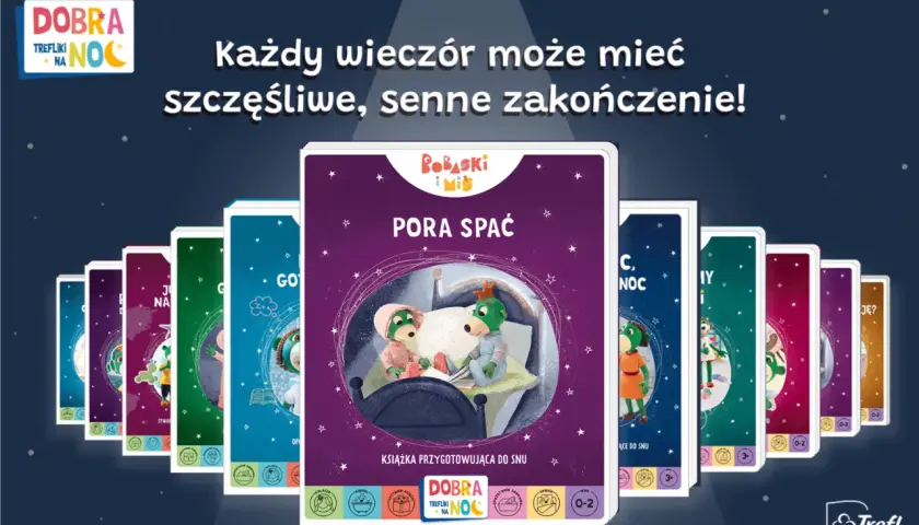 Urocze trefliki postacie z kolekcji "Dobra Noc" zachęcają do spokojnego zasypiania.