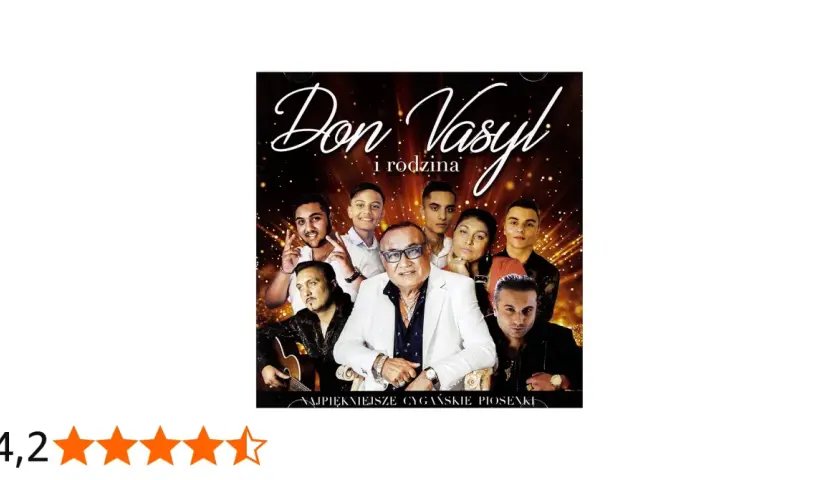 Don Vasyl i rodzina na okładce albumu z najpiękniejszymi cygańskimi piosenkami.