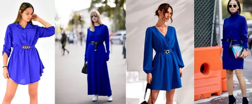 Vestido azul eléctrico: Combínalo con maestría y estilo