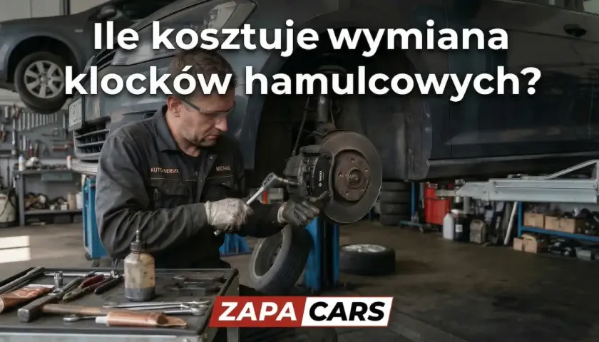 Mechanik wymienia klocki hamulcowe. Dowiedz się, jaka jest wymiana klocków hamulcowych cena w ZAPA CARS.