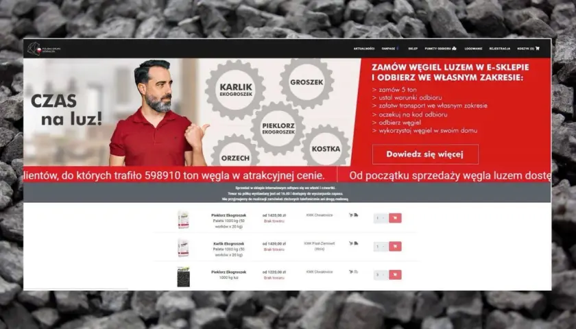 Strona PGG oferuje zakup węgla luzem. Zobacz ceny i rodzaje węgla, takie jak ekogroszek.